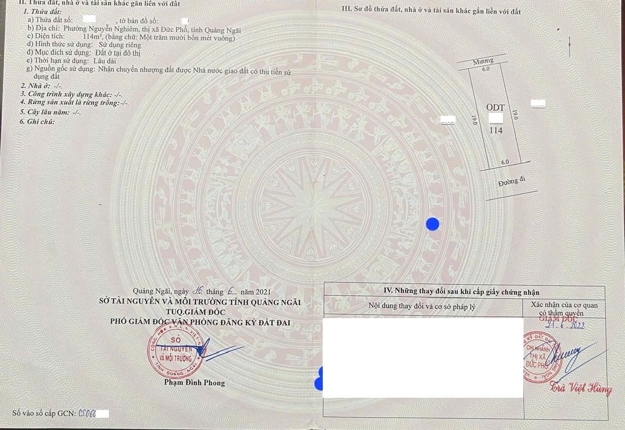 ĐẤT TRUNG TÂM ĐỨC PHỔ
